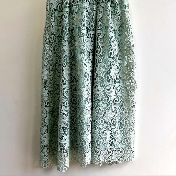 H&M Embroidered Eyelet Ruffle Spaghetti Strap Dress - Picture 5 of 8